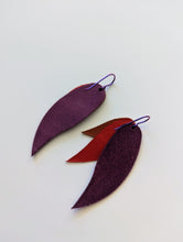 Load image into Gallery viewer, Sunset Horizon Leather Earrings
