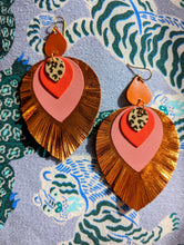 Load image into Gallery viewer, Show Queen Leather Statement Earrings
